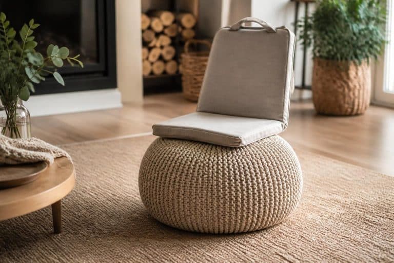 découvrez comment l'ajout d'une assise d'appoint nomade dépend de l'utilisation du pouf tricoté, alliant confort et style dans votre espace intérieur.
