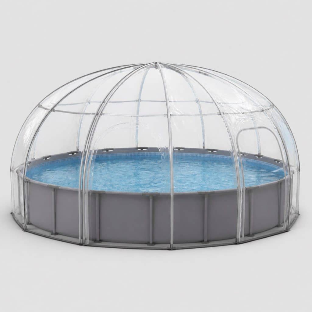 Dôme pour piscine hors sol tubulaire ronde