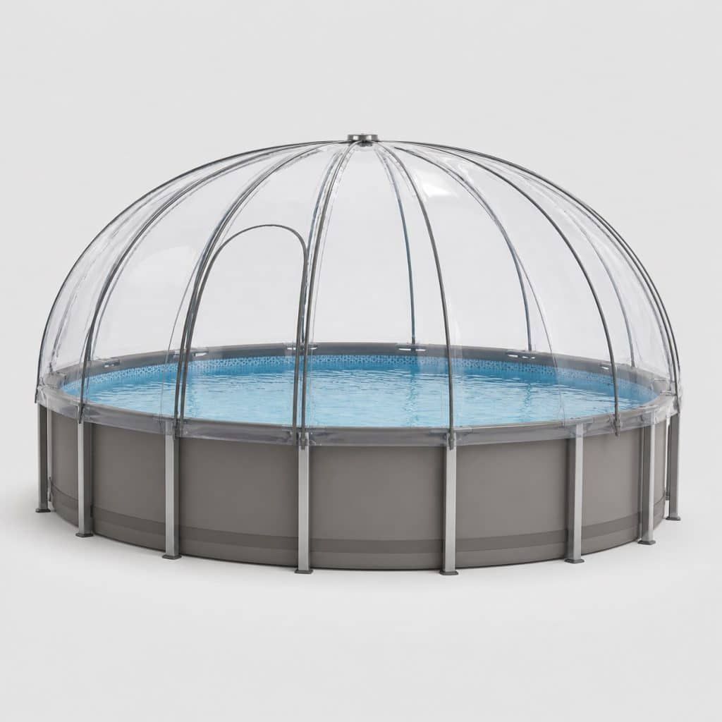 Dôme pour piscine hors sol ronde 4,57 m