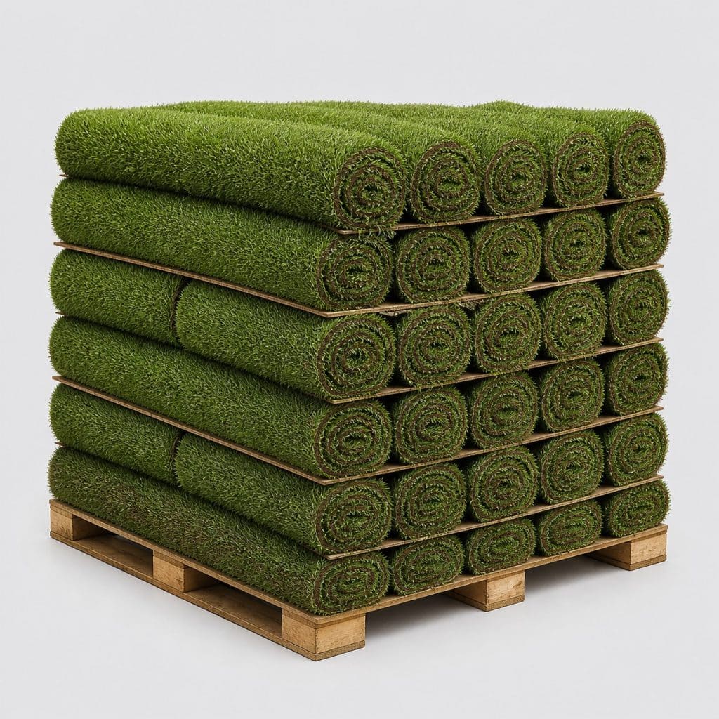 Gazon naturel en rouleau, format 125 m²