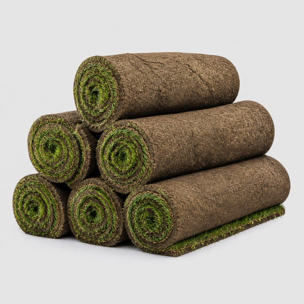Gazon naturel en rouleau, format 45 m²