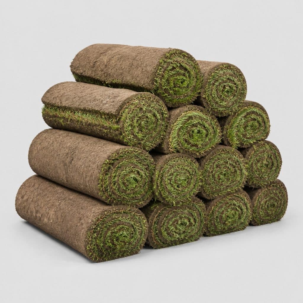 Gazon naturel en rouleau, format 50 m²
