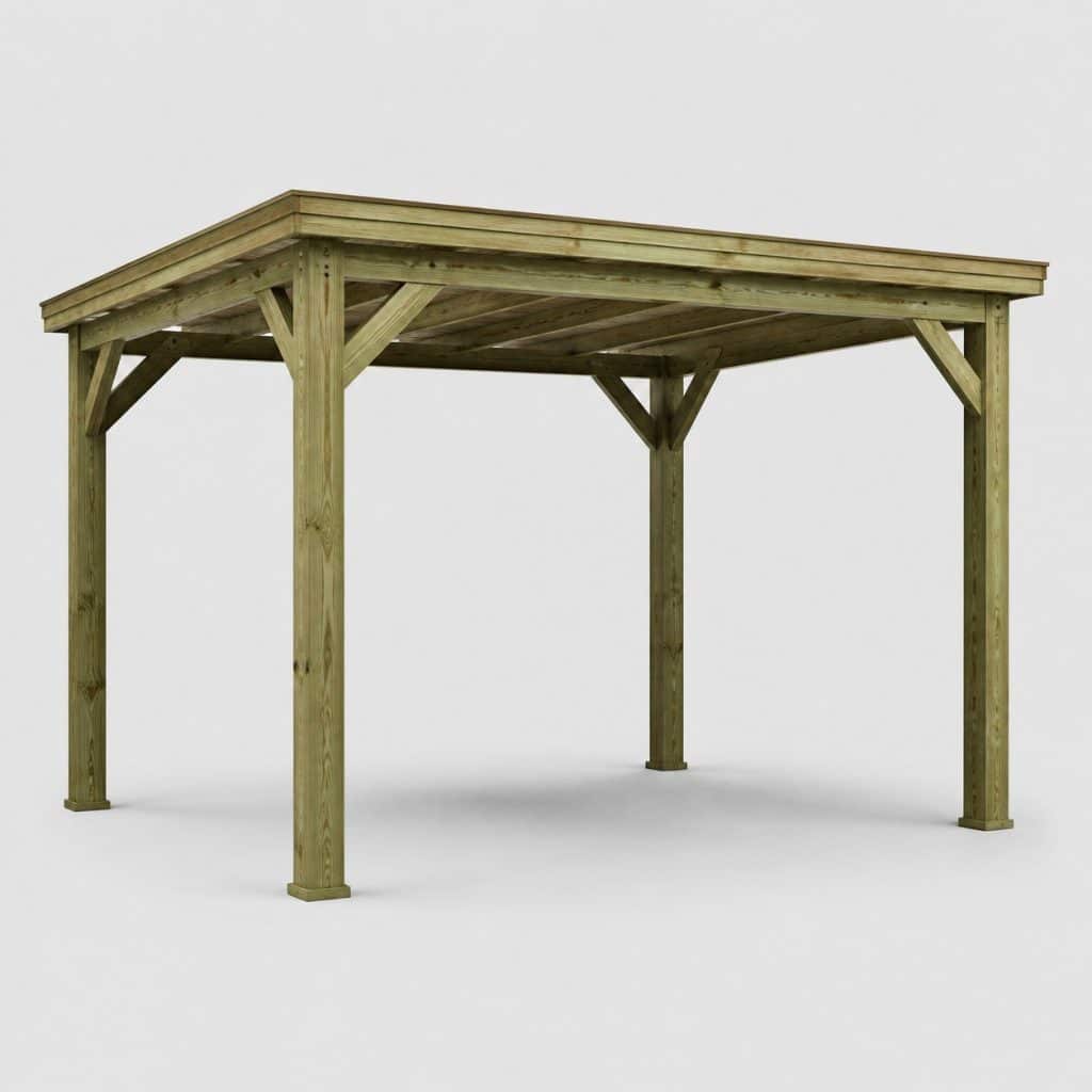 Pergola en bois de jardin autoportée