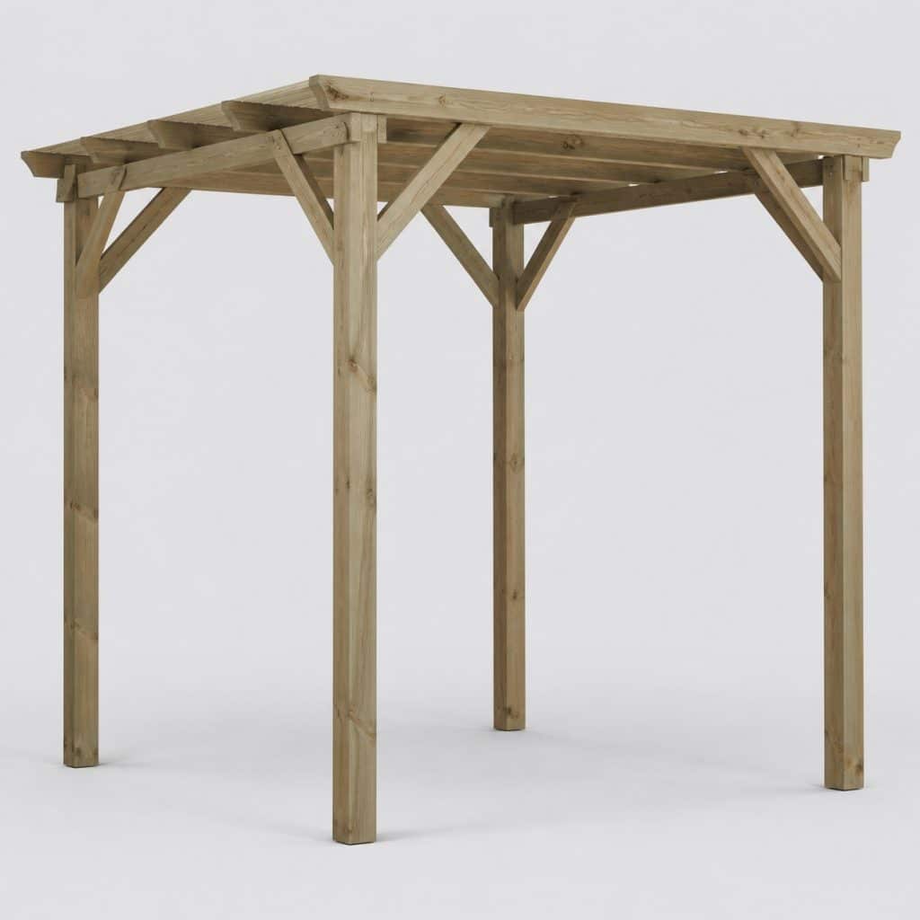 Pergola en bois pas cher, kit d'entrée de gamme