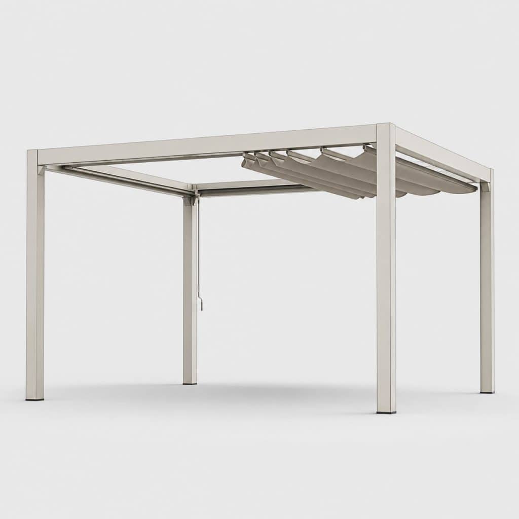 Tonnelle pliante 3 × 4 m en aluminium