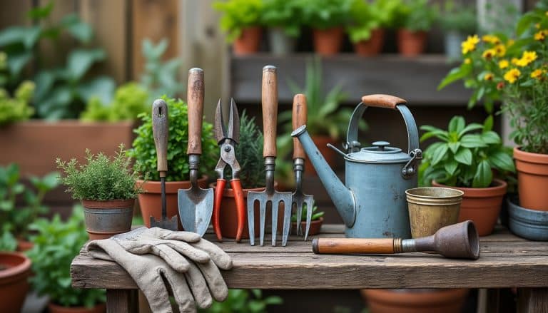 découvrez les outils manuels indispensables pour entretenir un petit jardin : pratiques, polyvalents et faciles à ranger.