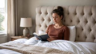 découvrez comment une tête de lit capitonnée améliore le confort du dos lors de la lecture, offrant un soutien optimal et une posture agréable pour des moments de détente prolongés.