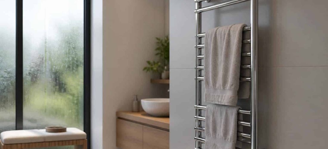 découvrez comment un sèche-serviettes électrique mixte optimise le chauffage en combinant le confort de serviettes chaudes et le chauffage efficace de votre pièce.