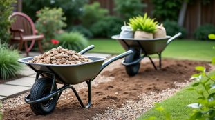 choisissez la brouette adaptée à votre terrain et aux charges à déplacer : comparez les modèles, la capacité, les roues et la maniabilité.