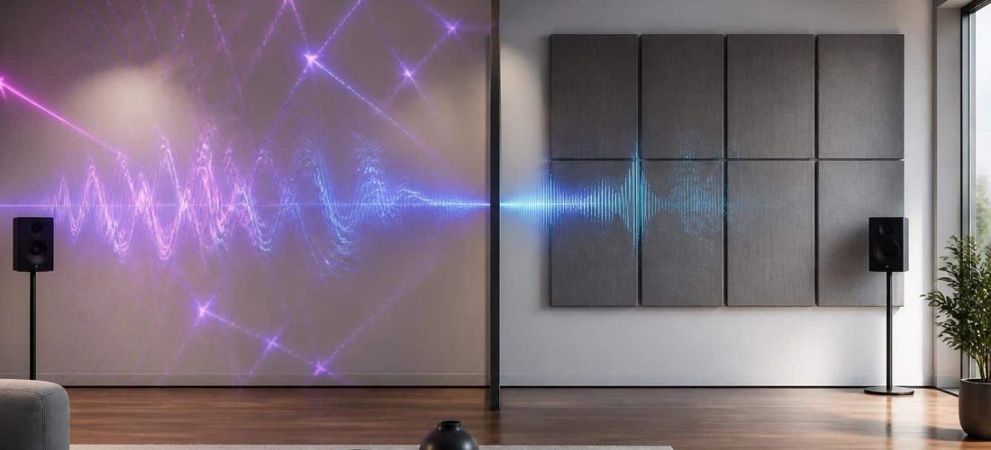 découvrez comment les panneaux acoustiques améliorent l'absorption des échos dans une pièce pour un meilleur confort sonore et une ambiance plus agréable.