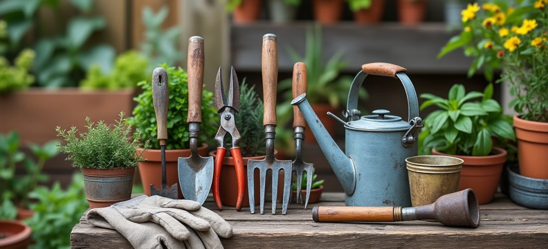 découvrez les outils manuels indispensables pour entretenir un petit jardin : pratiques, polyvalents et faciles à ranger.