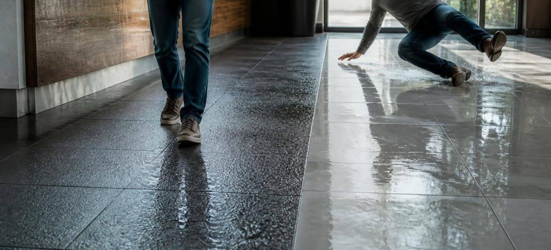découvrez comment le carrelage de sol antidérapant contribue efficacement à la prévention des chutes sur sol mouillé, assurant ainsi sécurité et protection dans les espaces humides.